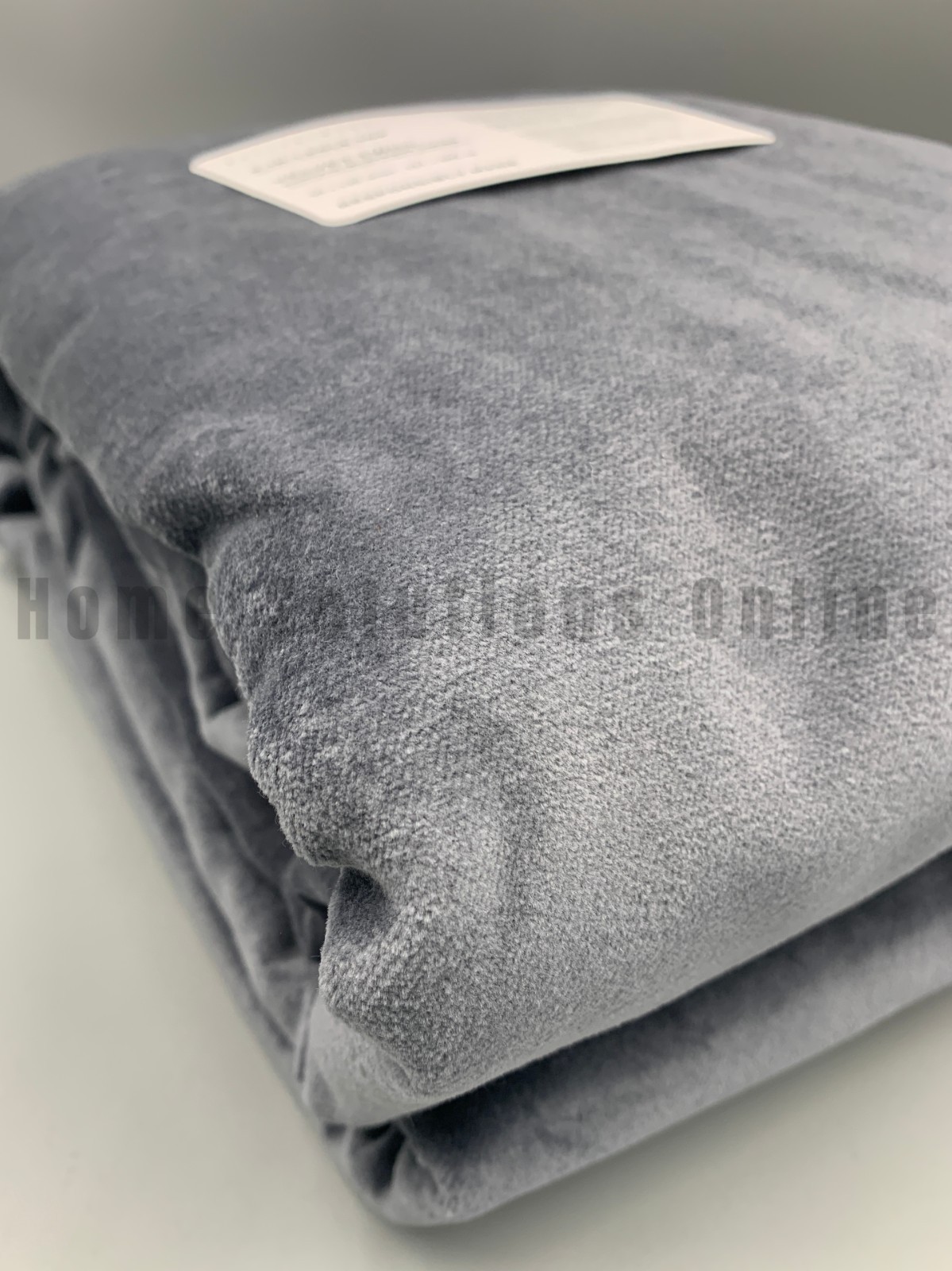 Pottery Barn Velvet Twill Blackout Curtain Panel Drape Cloud Blue 120″ #B1011