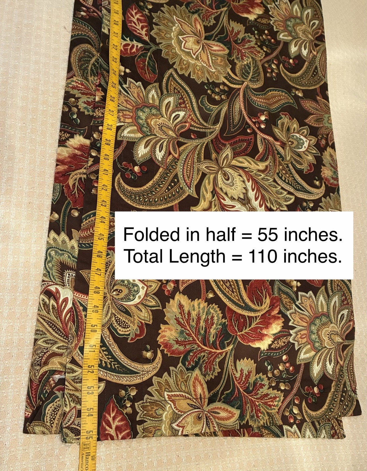 Stefania By Five Queens Court Window Valance 110Lx20”W ~Lovely~Homemade *Flaws*