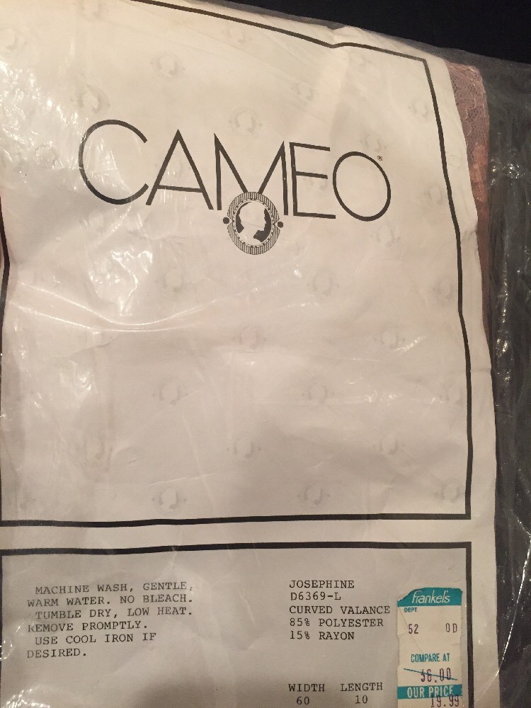 CAMEO Curved Valence 85 Polyester 15 Rayon 60wide 10 Long Dusty Rose