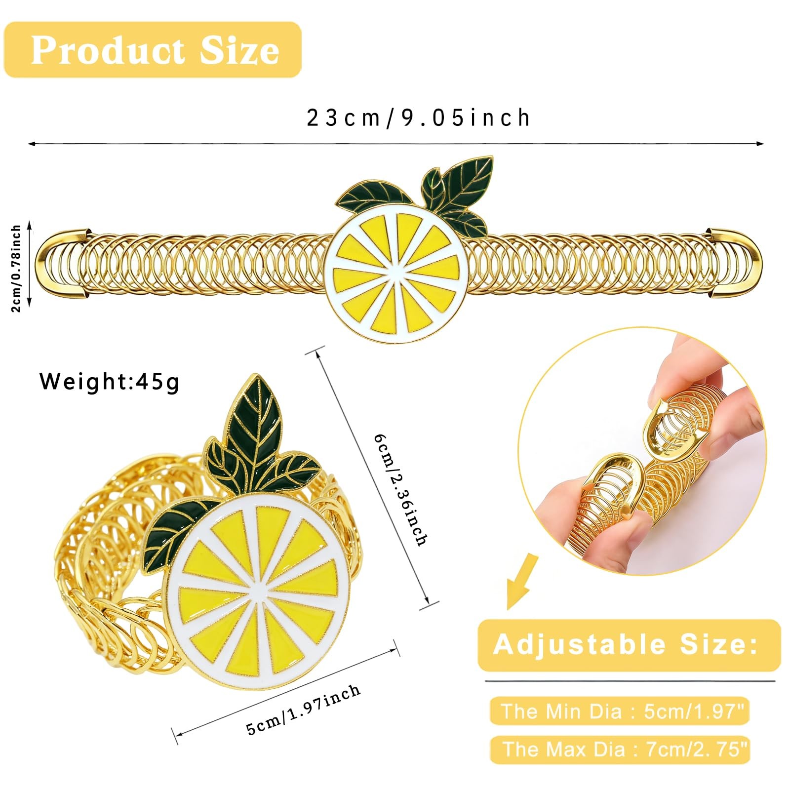Lemon Curtain Tiebacks 2 Pack Yellow Fruit Spring Curtain Holdbacks No Drill …