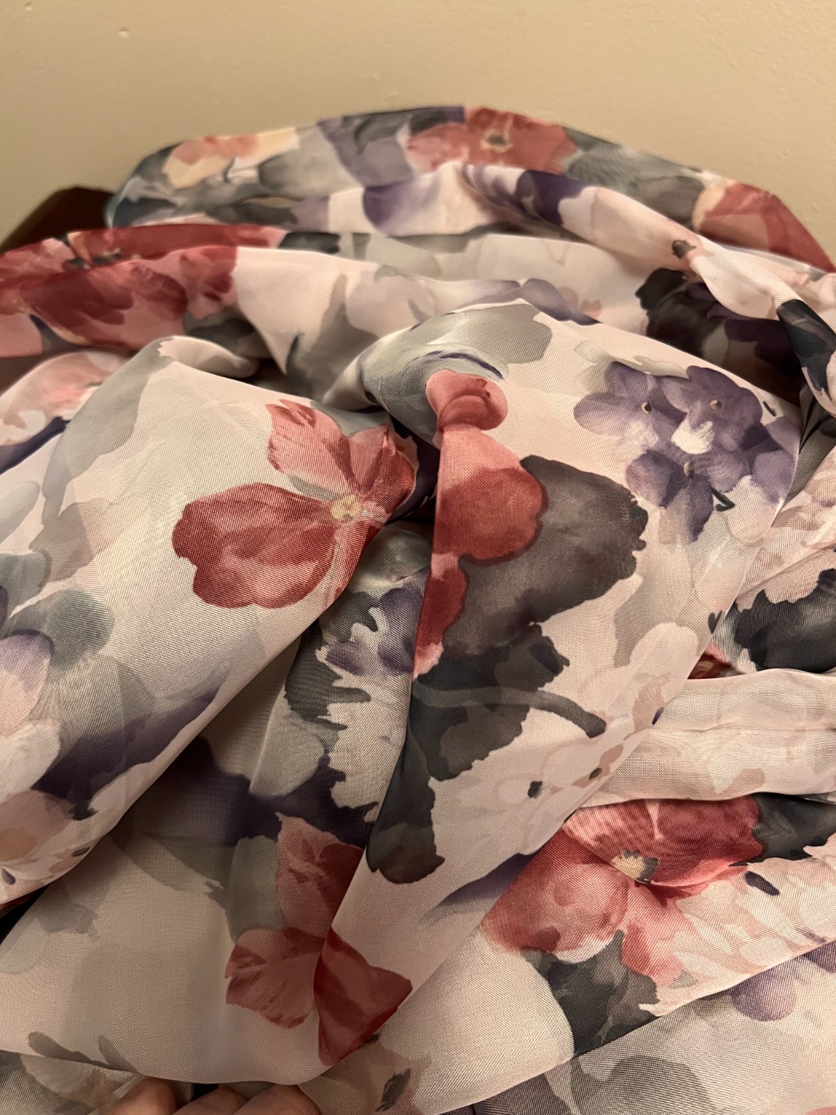 Beautiful Floral Window Swag Curtains – Set of 4 Handmade