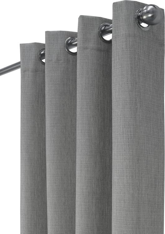 Loft Living Noel Total Blackout Grommet Single Curtain Panel 52″ x 84″ in Greige