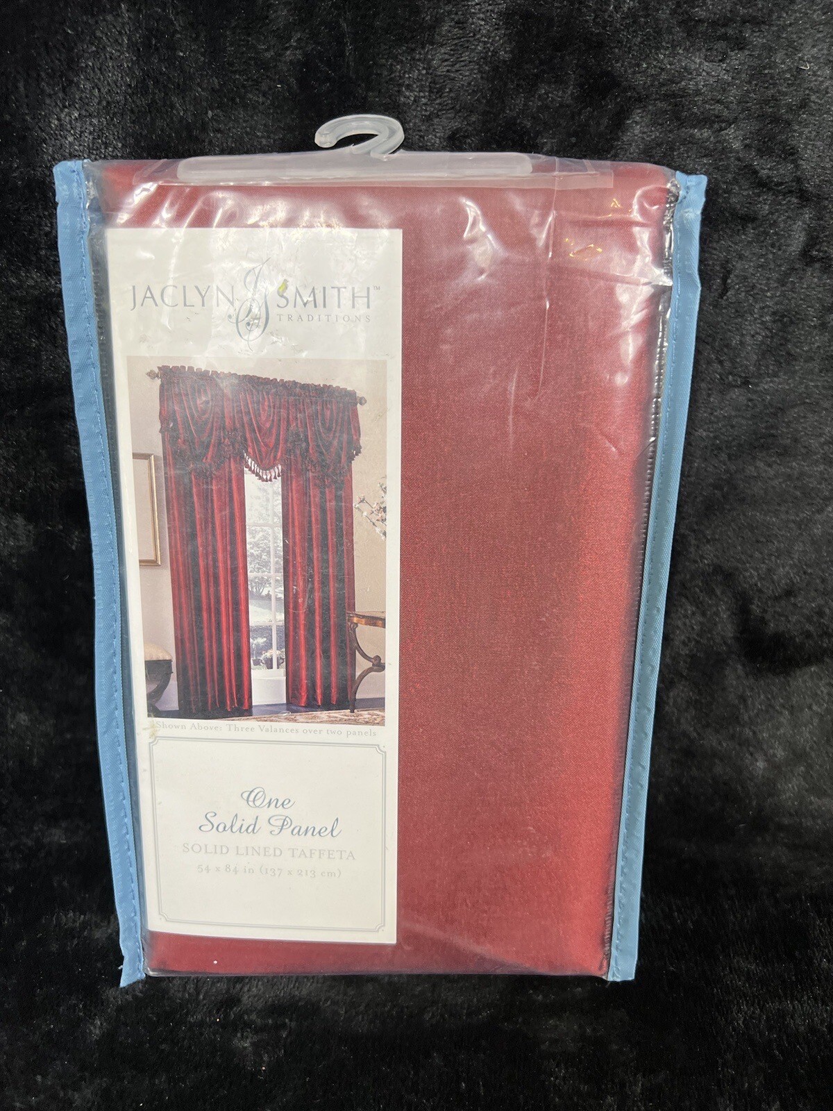 Vintage Jaclyn Smith Traditions One Solid Linded Panel 54×84″color:Scarlet New