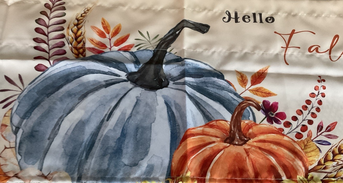 Unbranded Fall/Autumn Hello Fall Curtain/Valance 42 X 12” New
