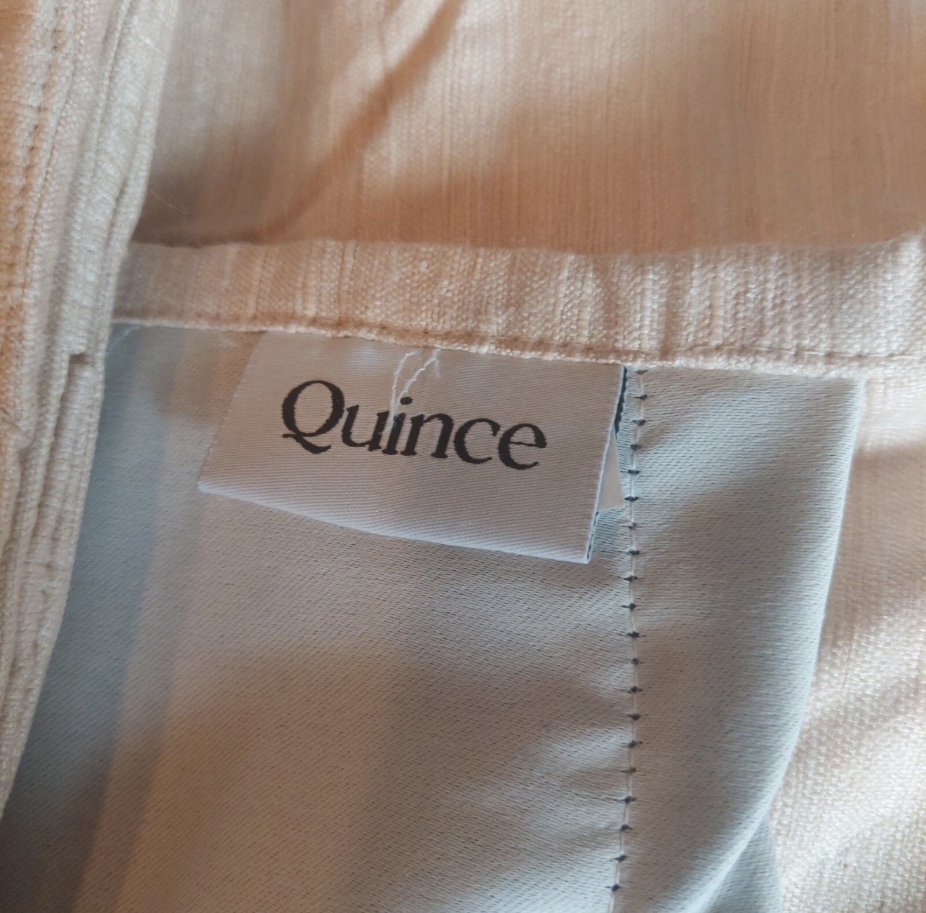 NWT! Quince Raw Silk Sand Blackout Curtains Set Of 2! 48″x84″ (A8)