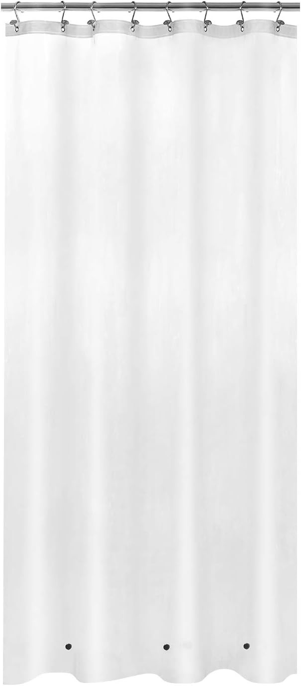 Mrs Awesome Stall Shower Curtain Liner with 3 48″W x 72″L (Pack of 1), Frost