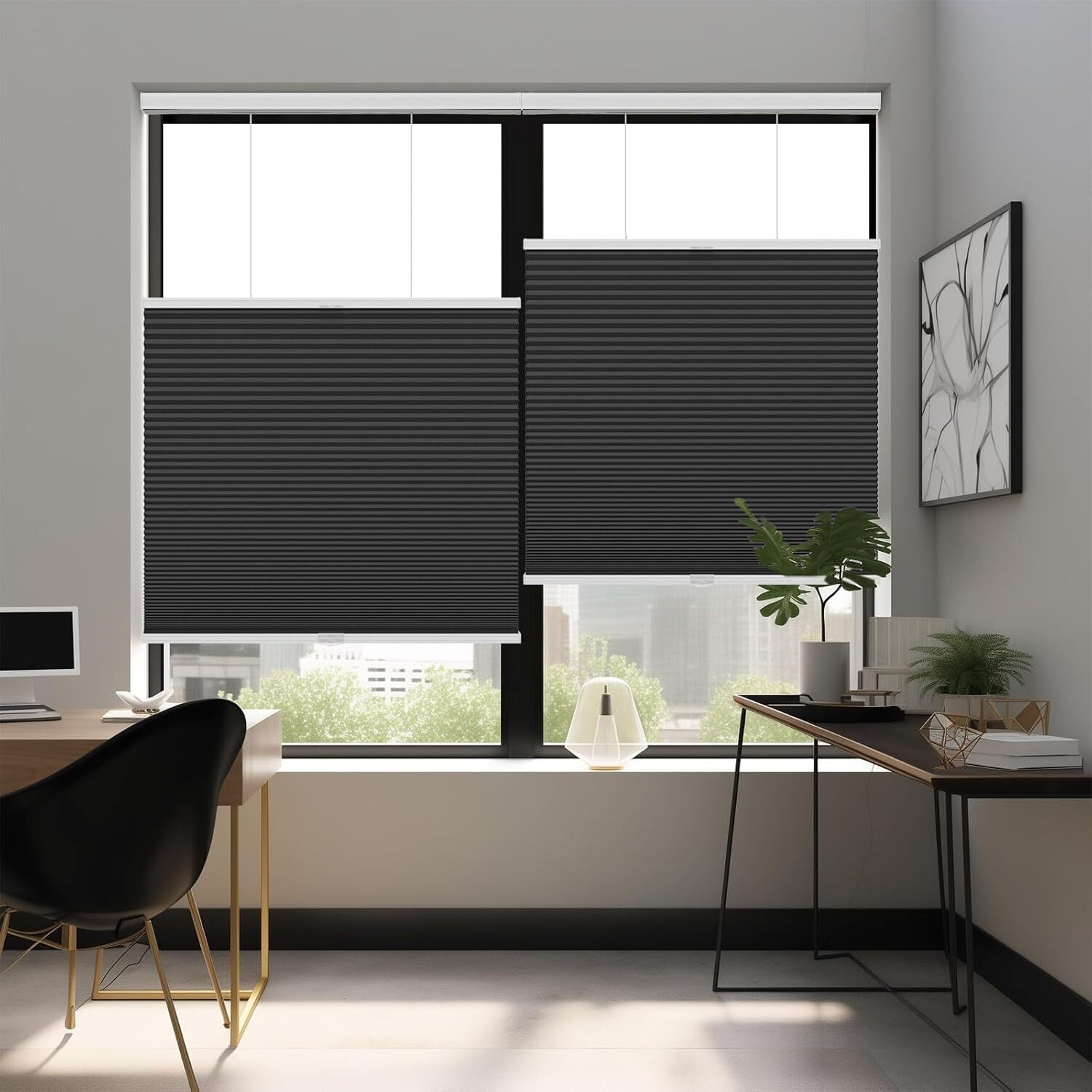 Cordless Blackout Top-down Bottom Up Honeycomb Blinds Cellular Window Shades