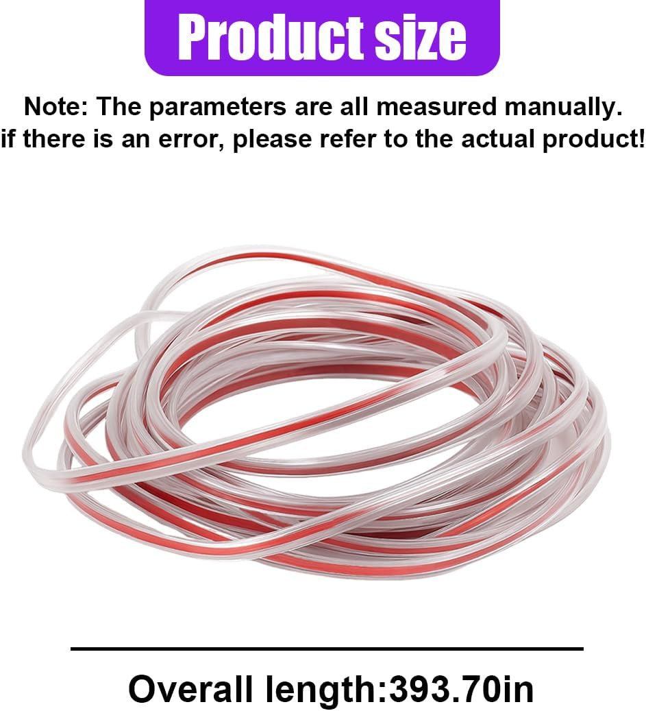 32Ft (10M) Car Door Edge Protector, Self-Adhesive Scratch Resistant U Shape Auto