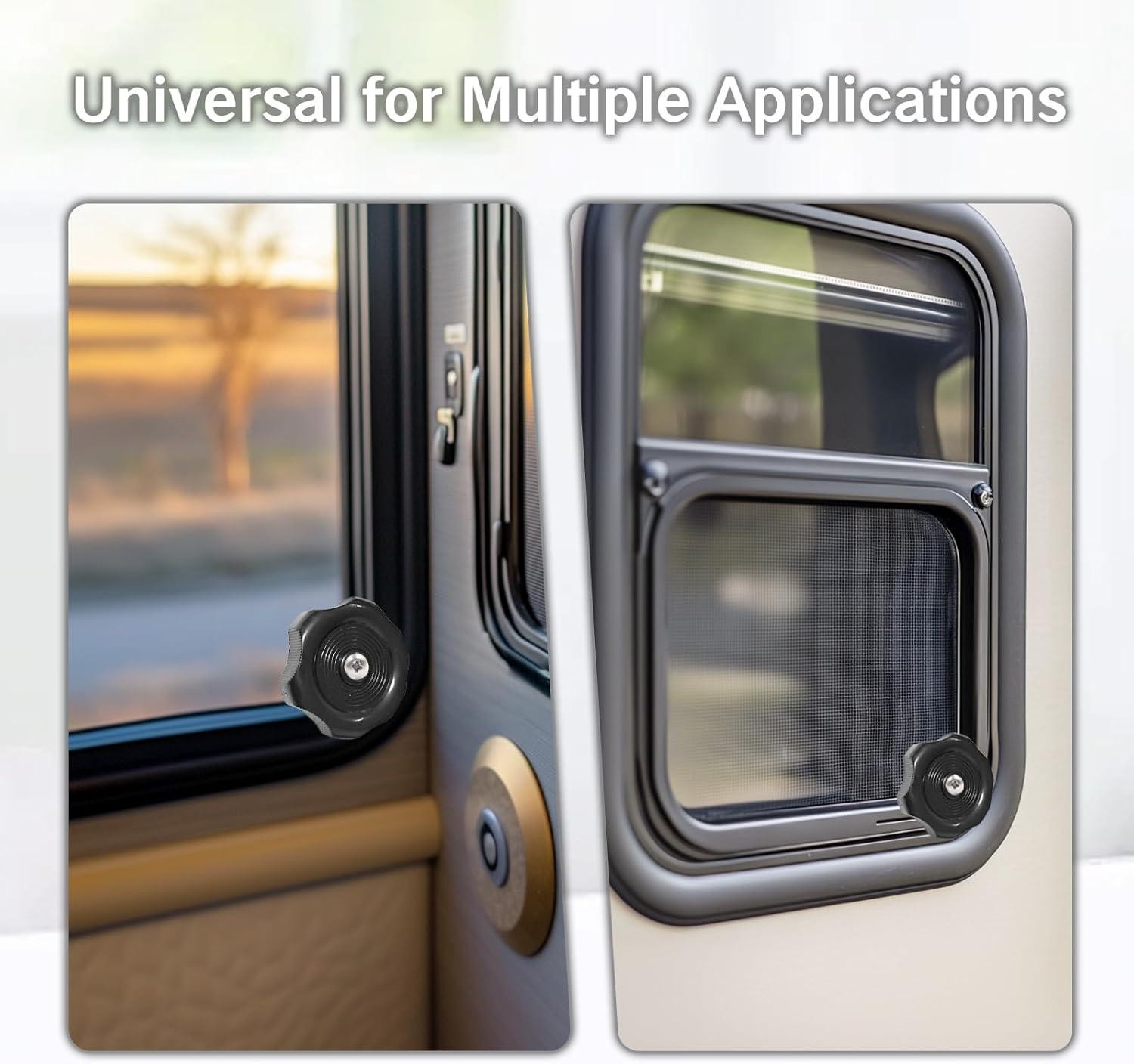 3Packs RV Window Crank Knob Replacement, 1” Shaft,2-1/4” Diameter for Trailers