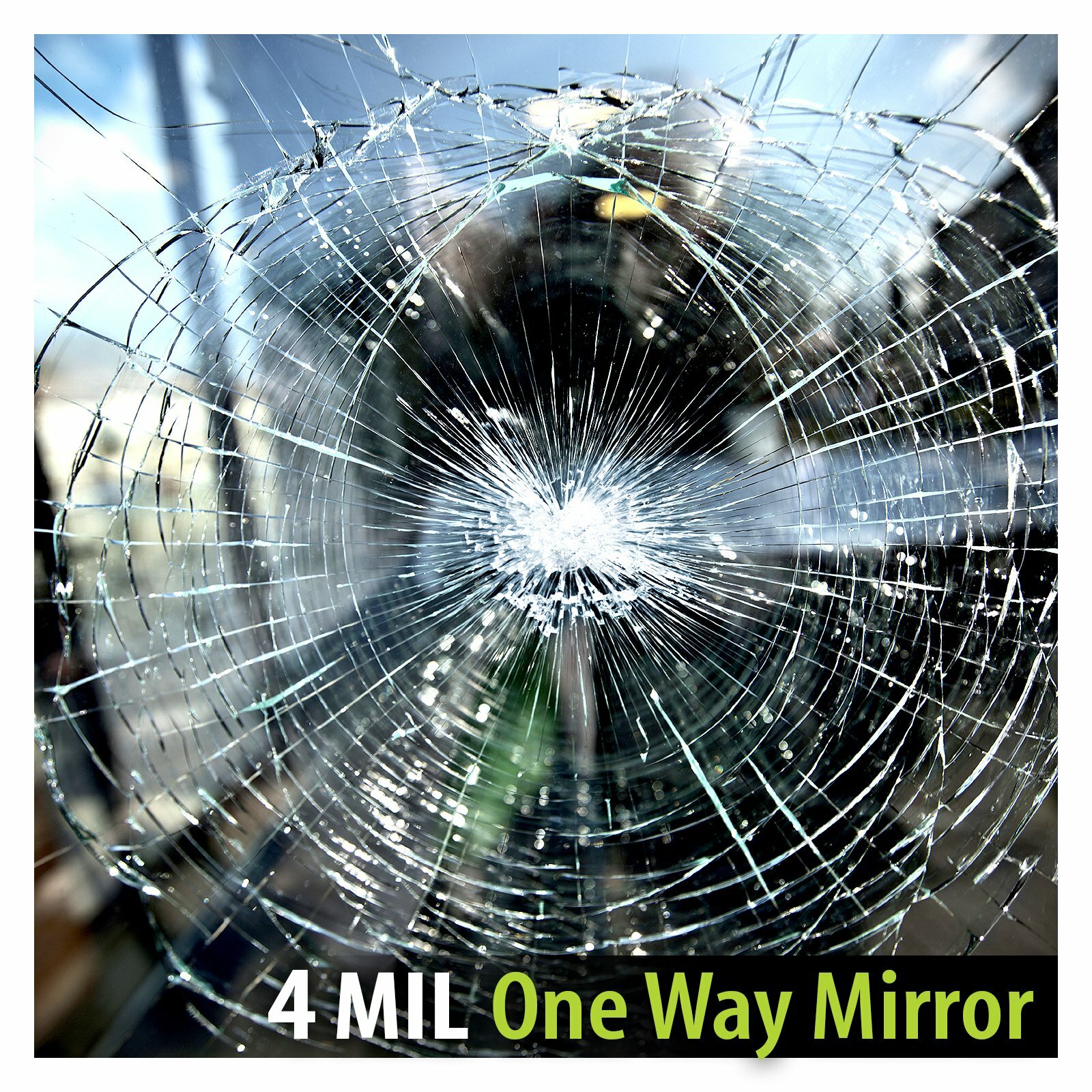 BDF S4MS15 Window Film Security and Daytime Privacy 4 Mil Silver (Dark)