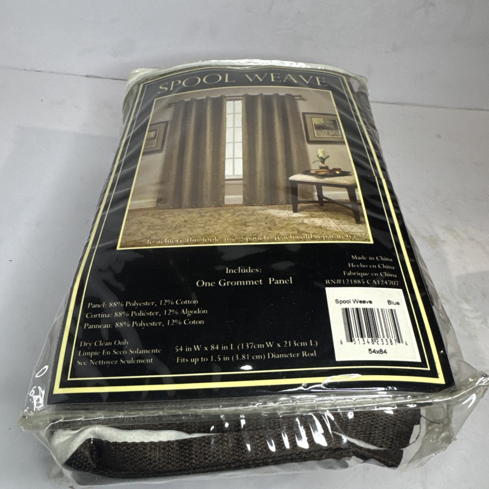 Spool Weave Grommet Curtains Drapes Panel Pair 54×84 Each Linen Bed Bath Beyond