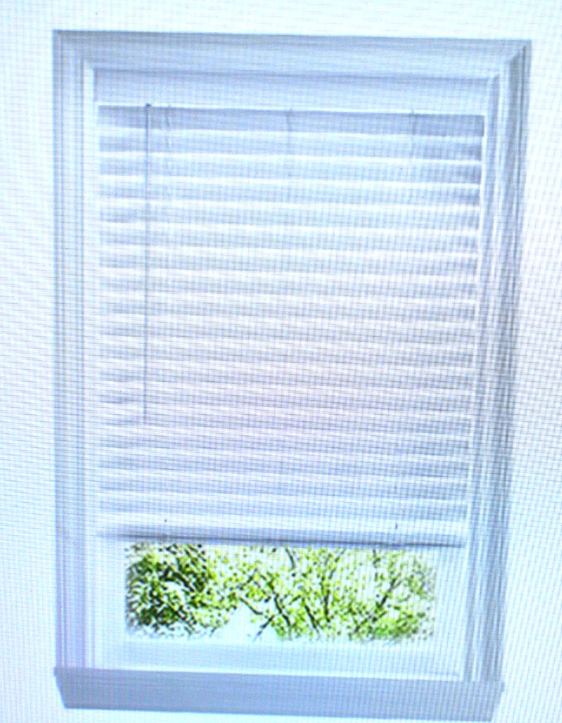 Home Decorators White Cordless Faux Wood Blinds 21.5″ x 64″ w 2″ Slats