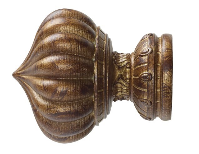 Kirsch Renaissance 2″ Kensington Finial 21040 119 Tortoise for 2″ pole
