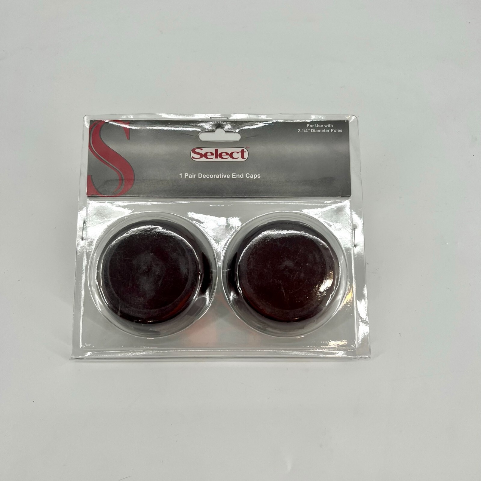 1 Pair Decorative End Caps (use with 2 1/4″ dia. Poles)