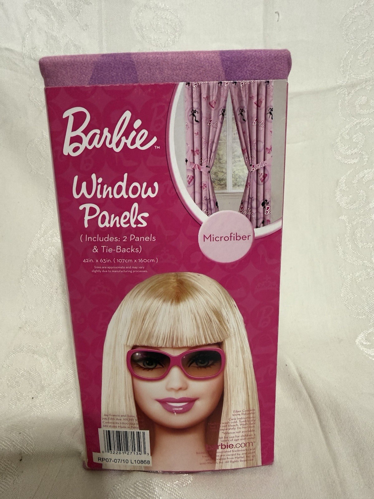 Barbie Window Panels Microfiber 42in X 63in New In Box