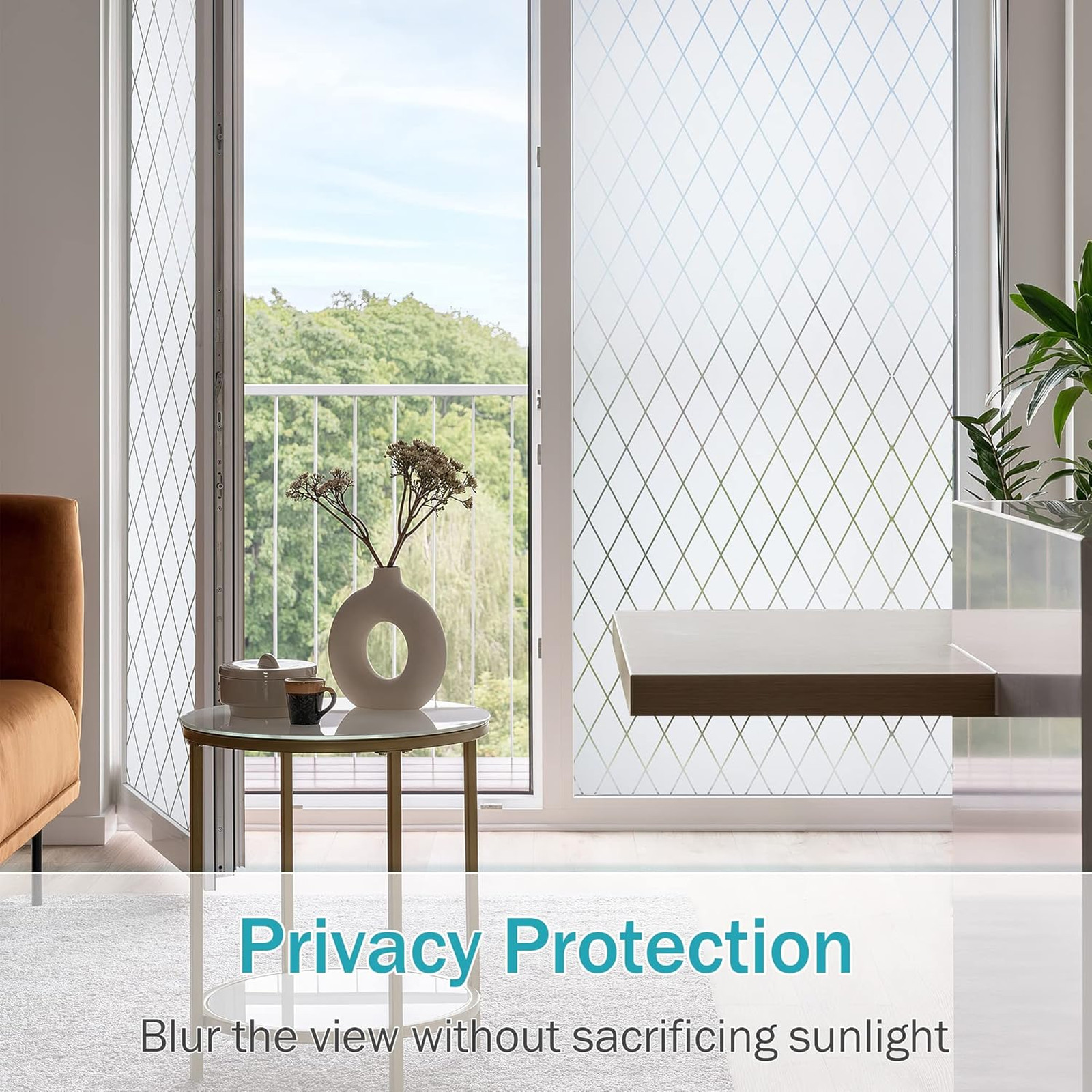 Frosted Window Film Static Cling Privacy Glass Sticker UV Protection 23.6×78.7