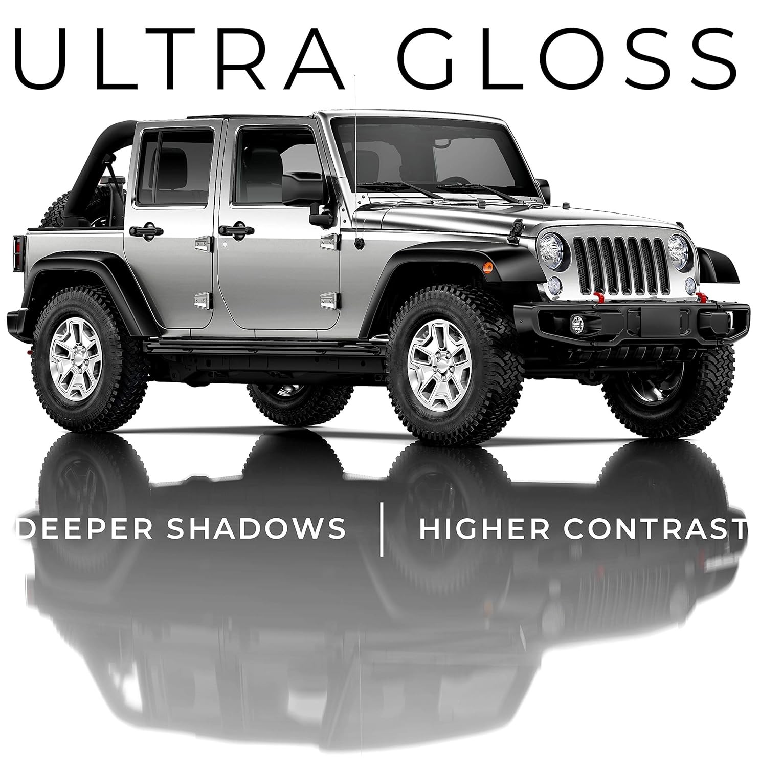 Silver Metallic Gloss Car Wrap Vinyl Film Replacement Paint Premium Kit Decal