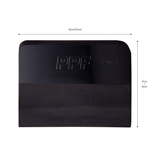 PPF Squeegee for Vinyl 90A Hardness Size Anti-Scratch TPU Rubber Medium Black