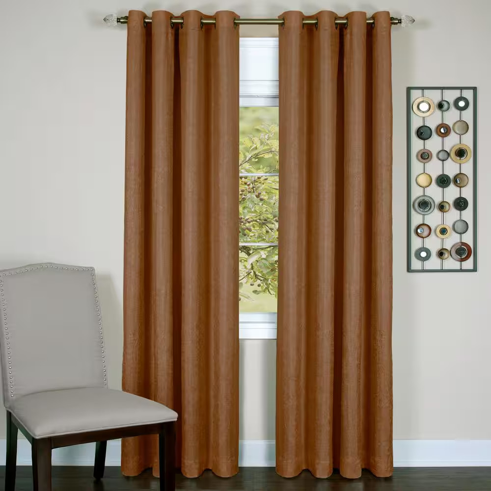 Taylor 50 In. W X 84 In. L Polyester Room Darkening Window Panel in White