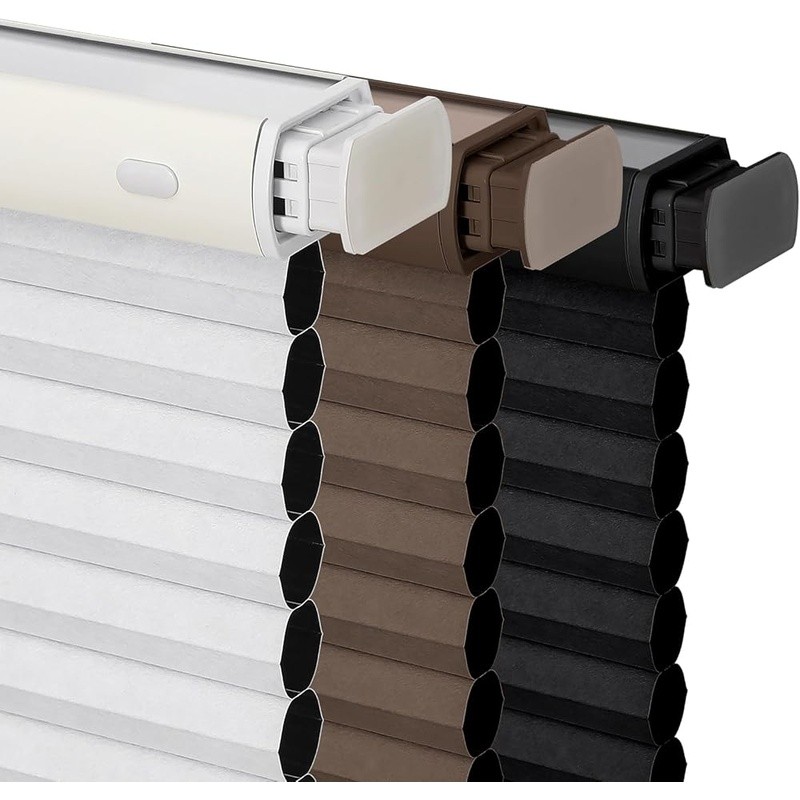 Cordless Blackout Cellular Shades No Drill Honeycomb Blinds Energy Efficient New