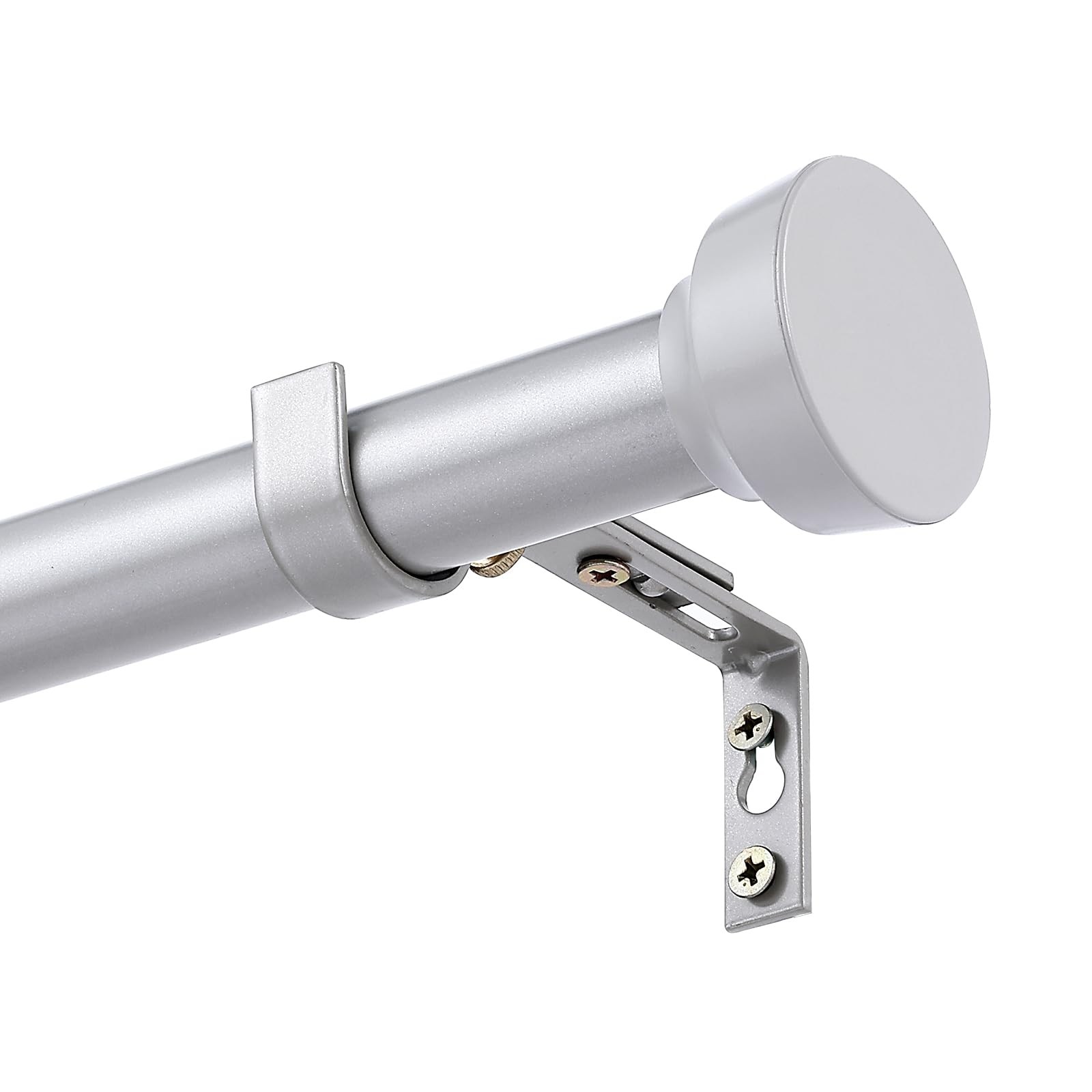 Curtain Rods for Windows 32 to 240 Inches Adjustable Length 1 Inch Diameter W…