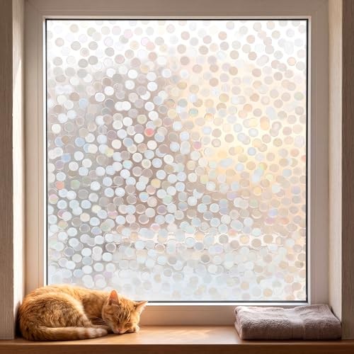 Dots Window Film Privacy Static Cling No Glue Anti UV Removable 17.5×78.7in |