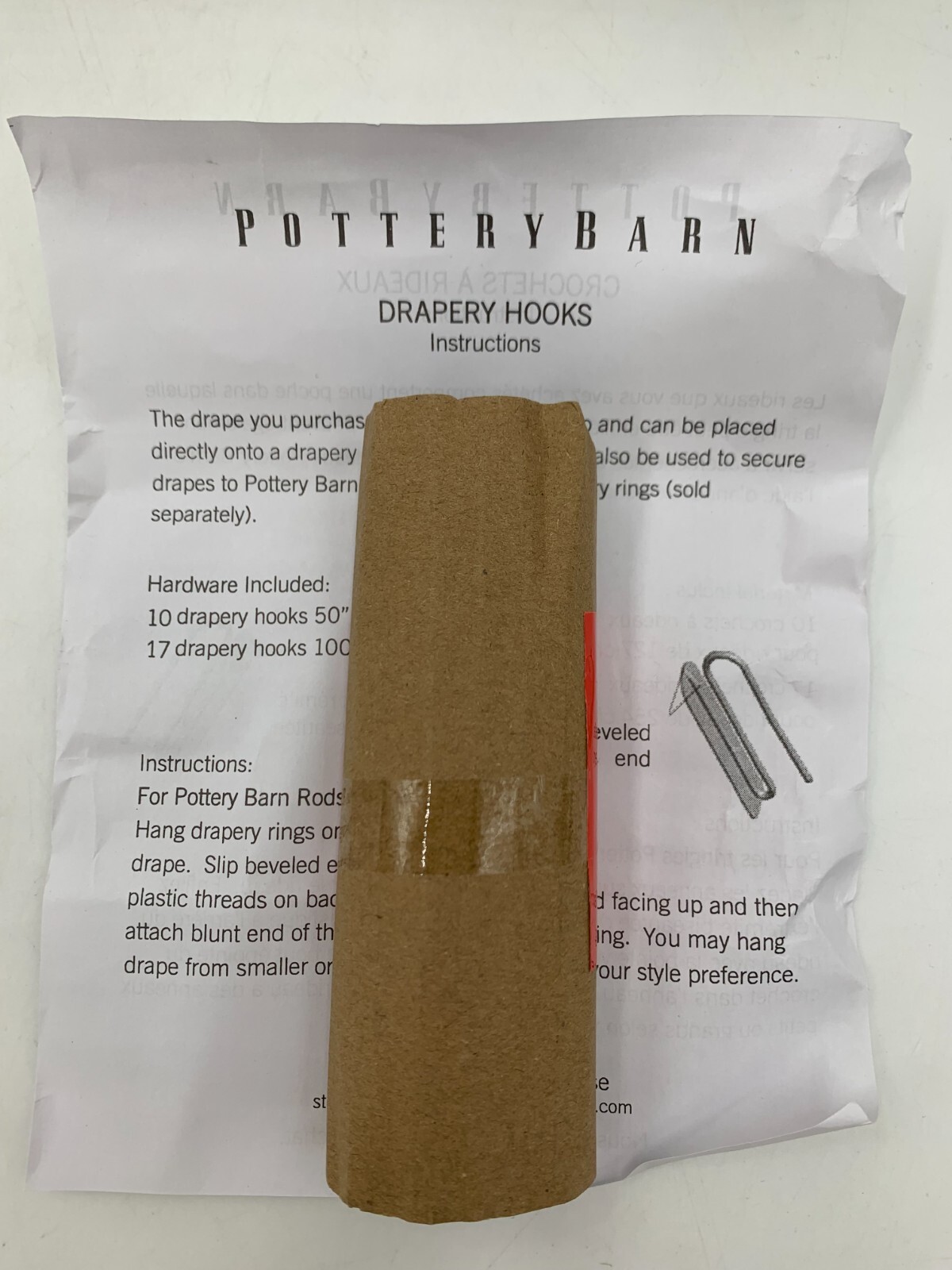 Pottery Barn Riviera Striped Drape Panel Curtain Blackout 108″ Charcoal #Q117