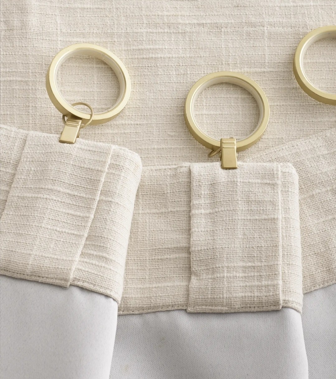 NWOT Quince Cotton Slub 48” X 84” Room Darkening Curtains Set 2 Natural Sand