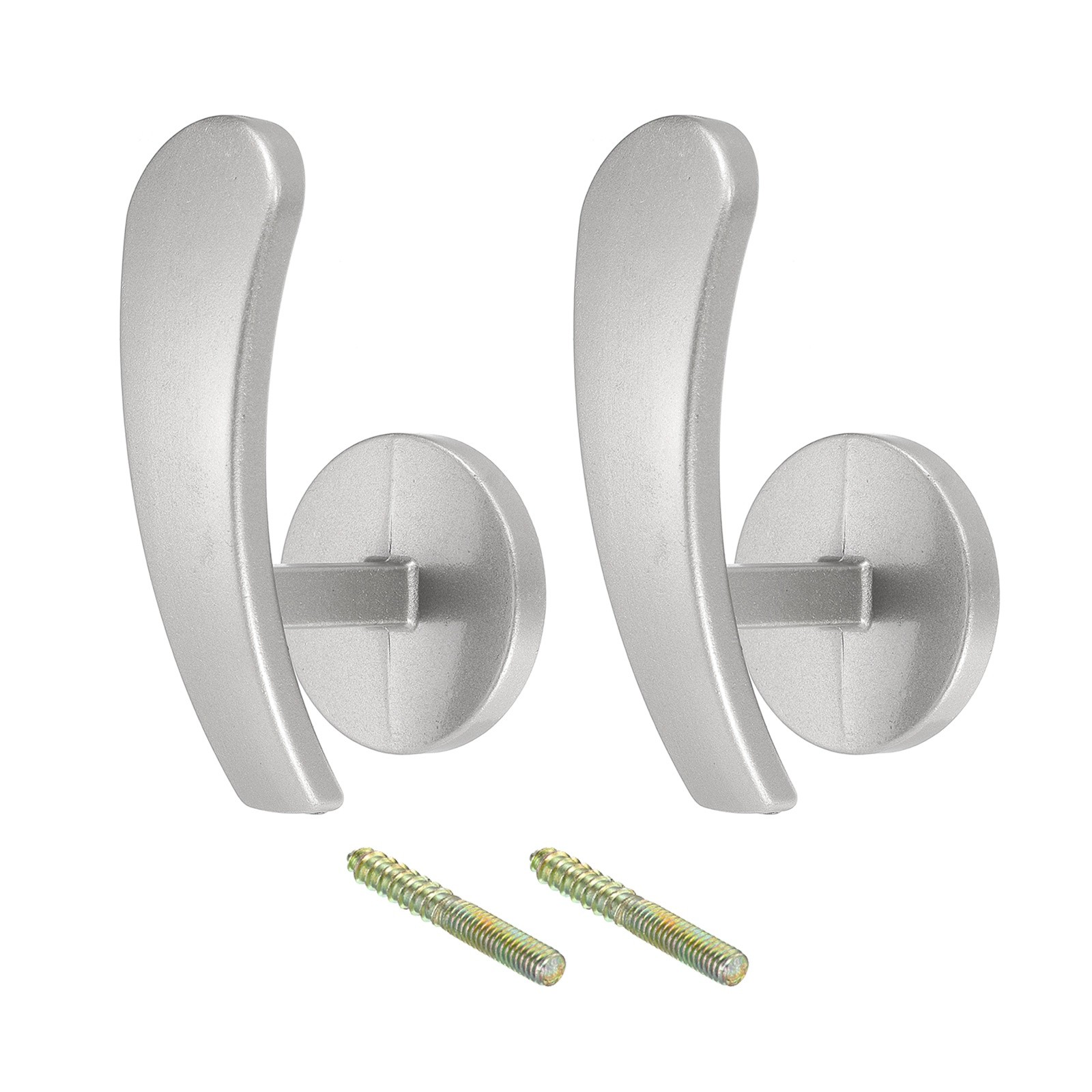 2Pcs Aluminum Alloy Wall Mounted Curtain Holdback Drapery Holder Hook for Office
