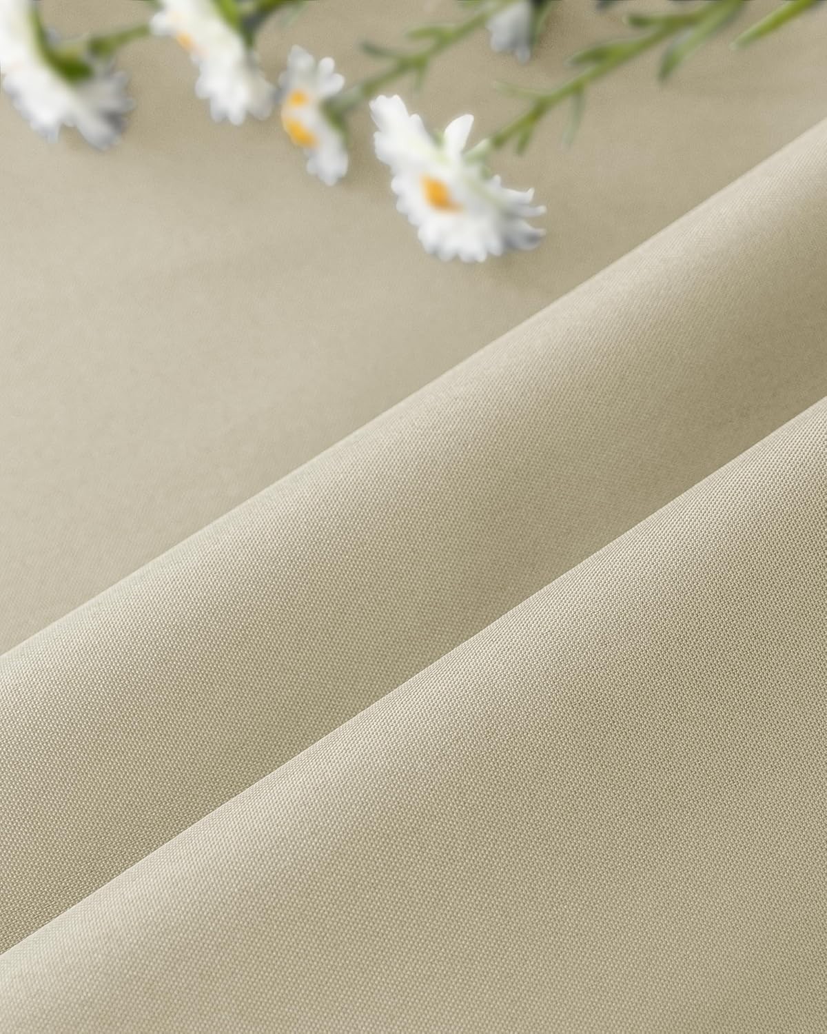 4-Panel Cream Outdoor Curtains – Waterproof & Windproof for Gazebo & Porch Decor