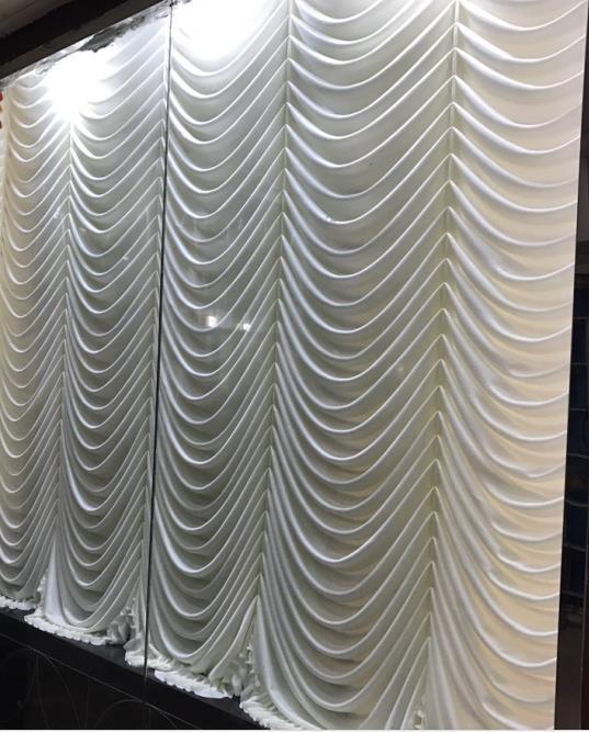 Austrian Curtain Wave Swag Lycra (10’W x 10’H, 20’W x 10’H)