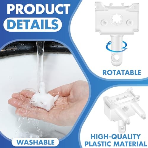 2 Pcs Vertical Blind Wand Control Replacement White