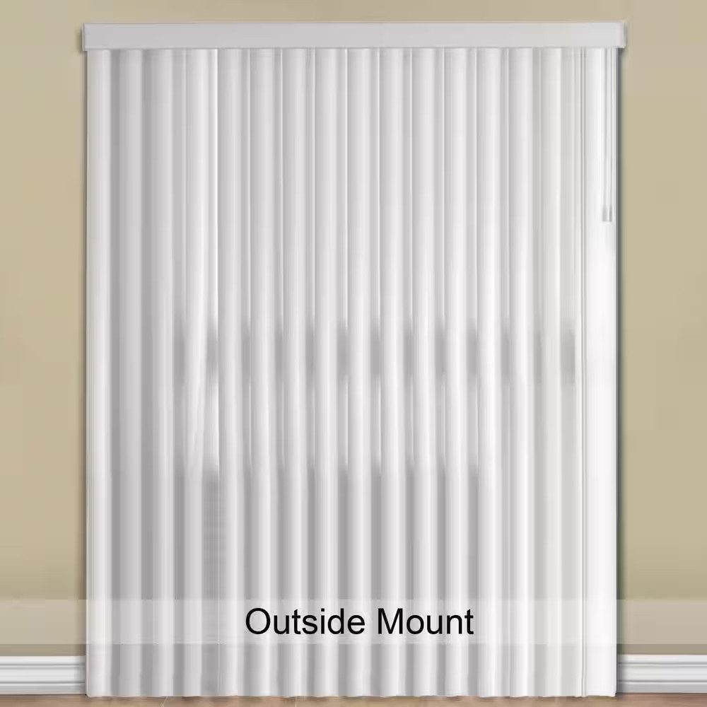 Crown White Cordless Smooth Vertical Louvers (9 Pack) – 3.5 In. W X 84 In. L (Ac