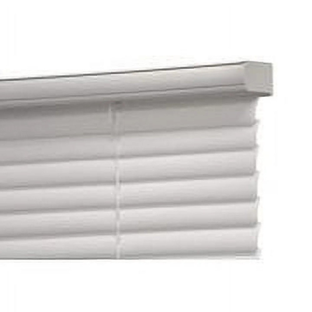 Cordless Vinyl Light Filtering Mini Blinds Window Shades White 23 Inch Width by