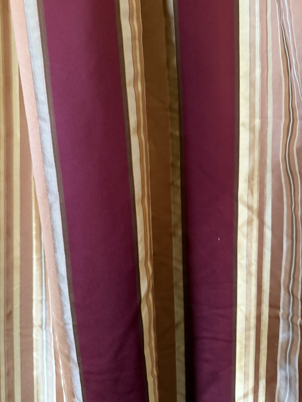 2 JC Penney Chris Madden Lined & Interlined Panels 1 Pr Curtains Burgundy Gold