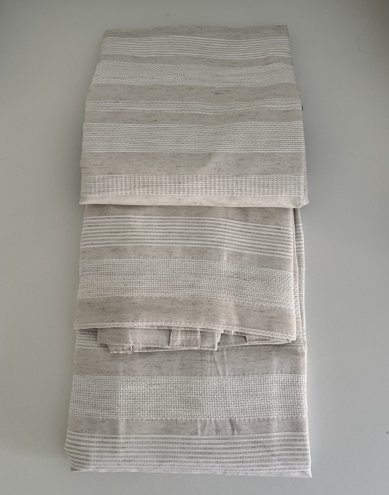 Ralph Lauren Window Curtains 2 Panels 100% Blackout 54 x 96 Linen Carson Natural