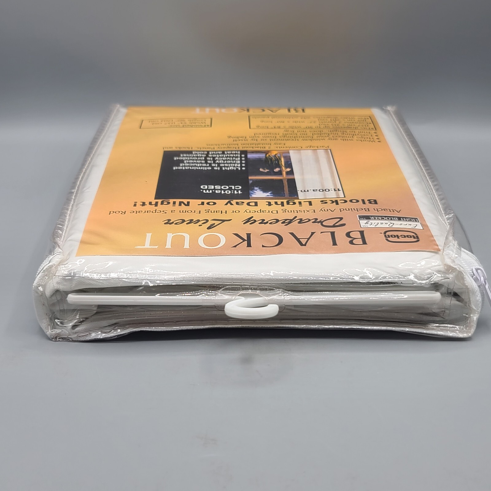 Roc Ion Light Blocker Blackout Drapery Drapery liner 54” X 80” 2 Panels