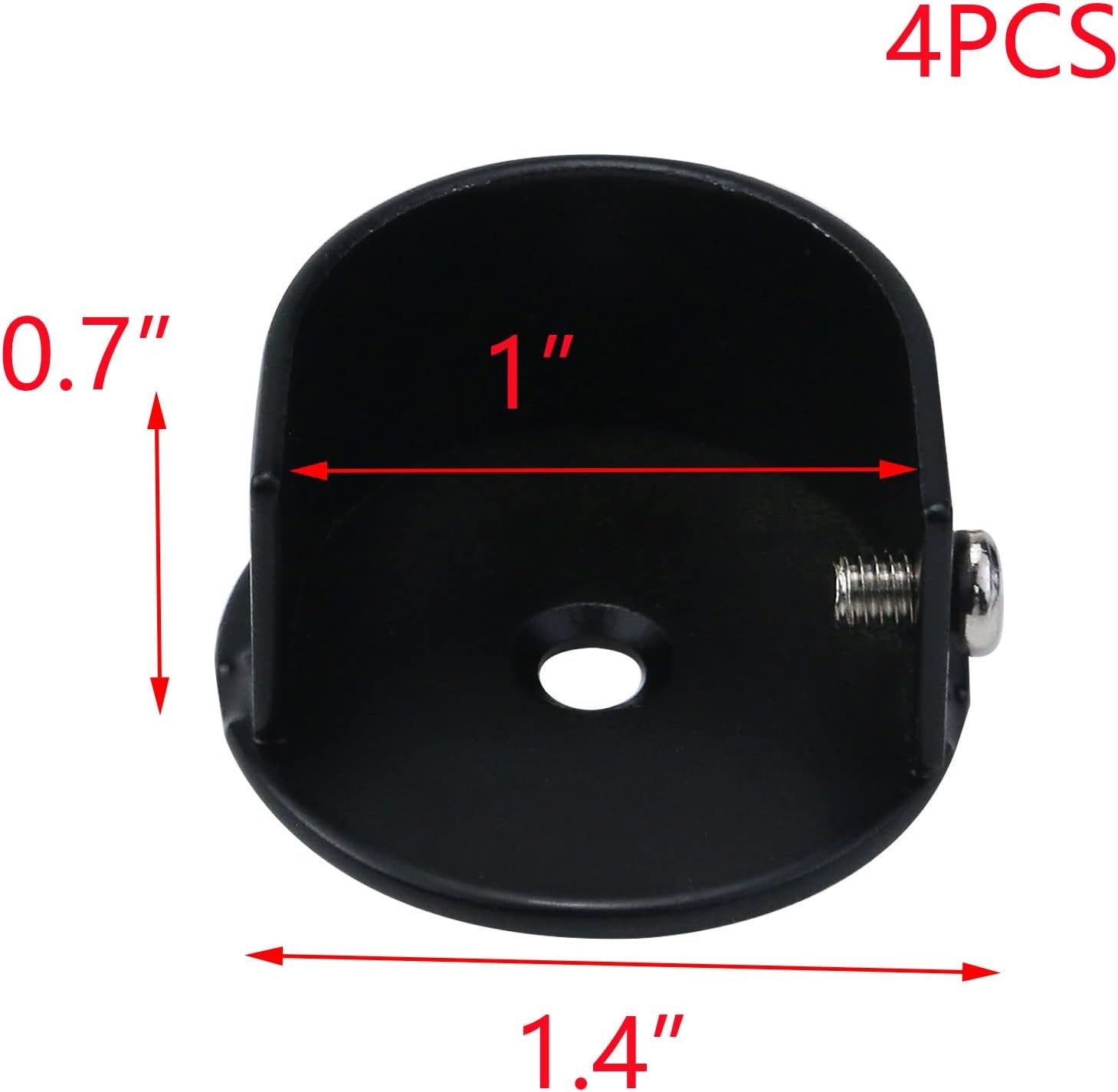 Iron Closet Rod Flange Holder Black Rod Hanger Shower Rod Support Brackets