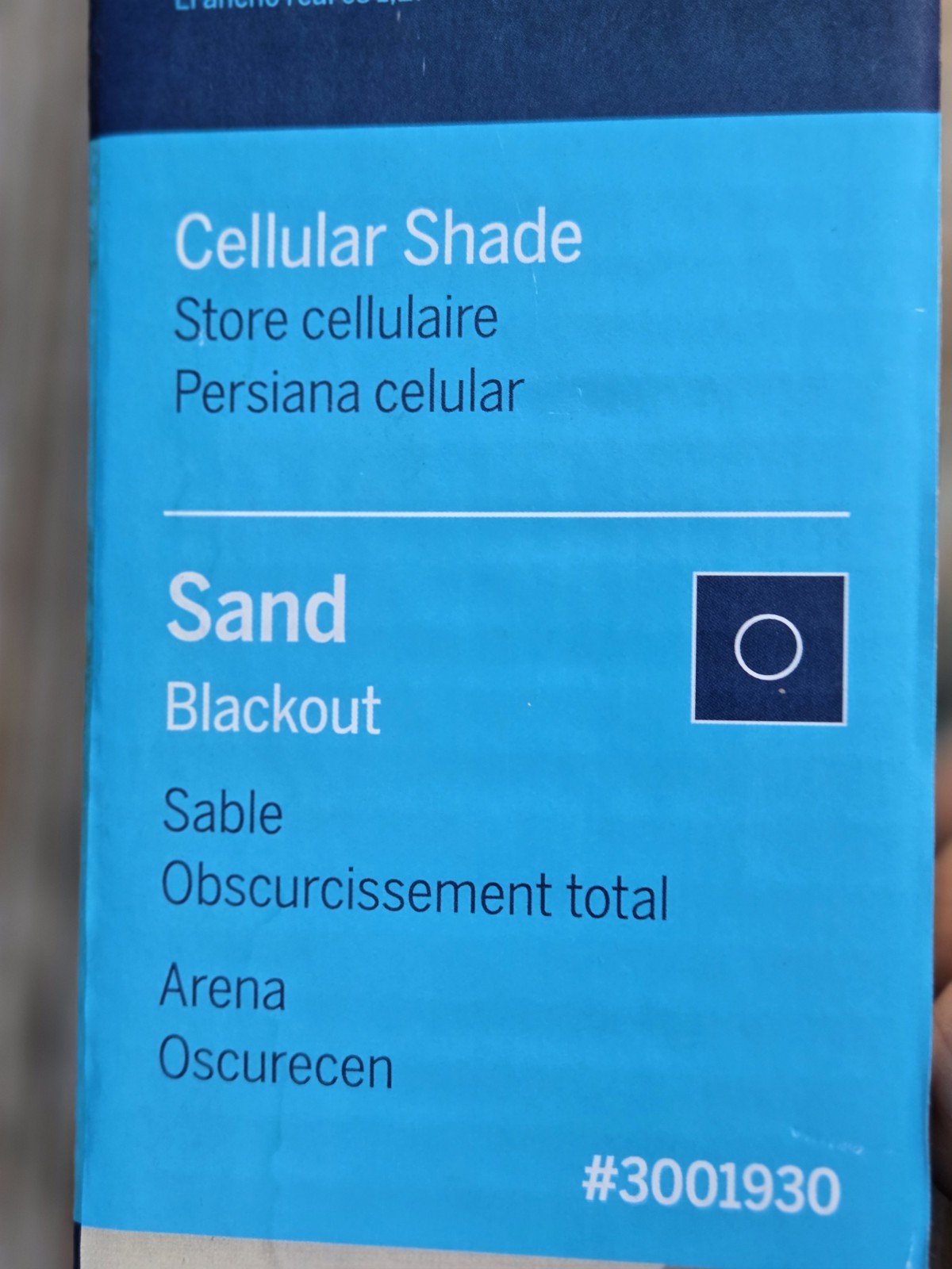 LEVOLOR Cordless Blackout Cellular Shade Sand 24 x 72 Trim-to-Fit 3001930⁰oo