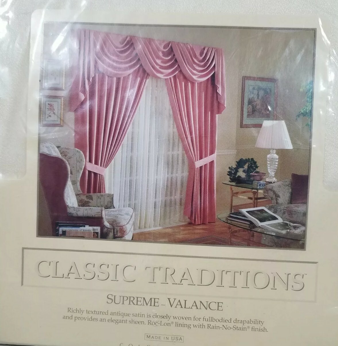 Classic Traditions Supreme Blouson Valance Eggshell 84″ Wide, 15″ Long