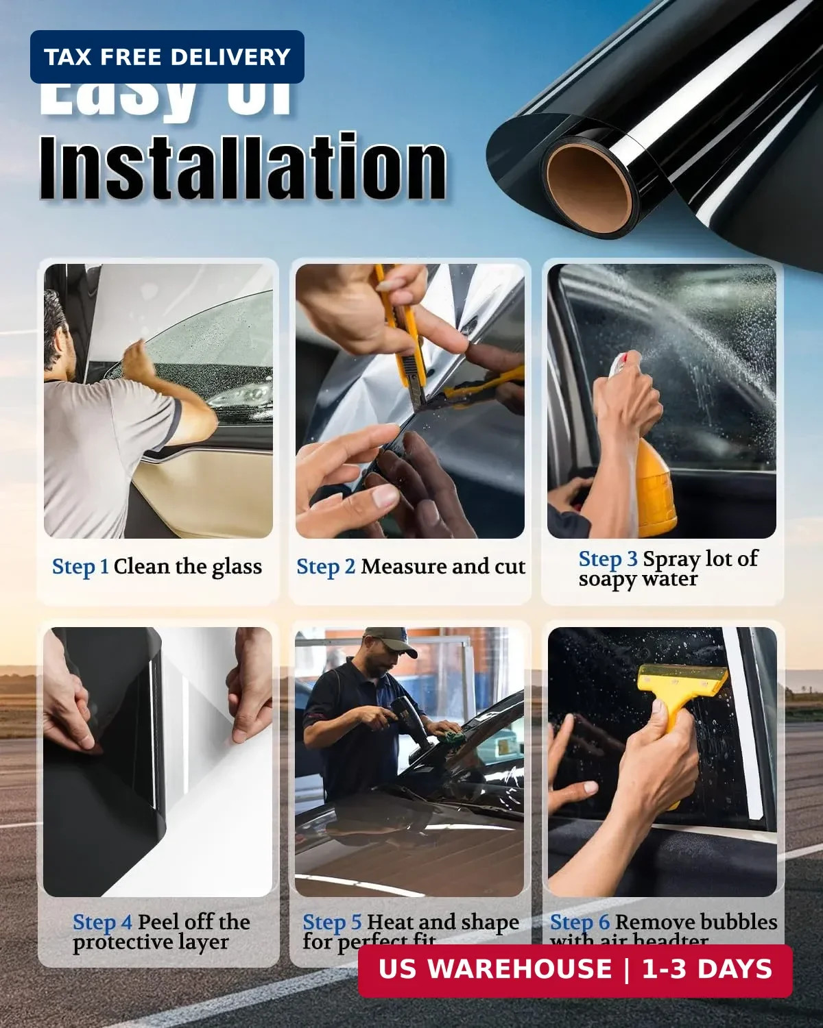 ARANA 35% VLT 20″×20FT Ceramic Car Window Tint Film | Keep Car Cool, 99% UV Bloc