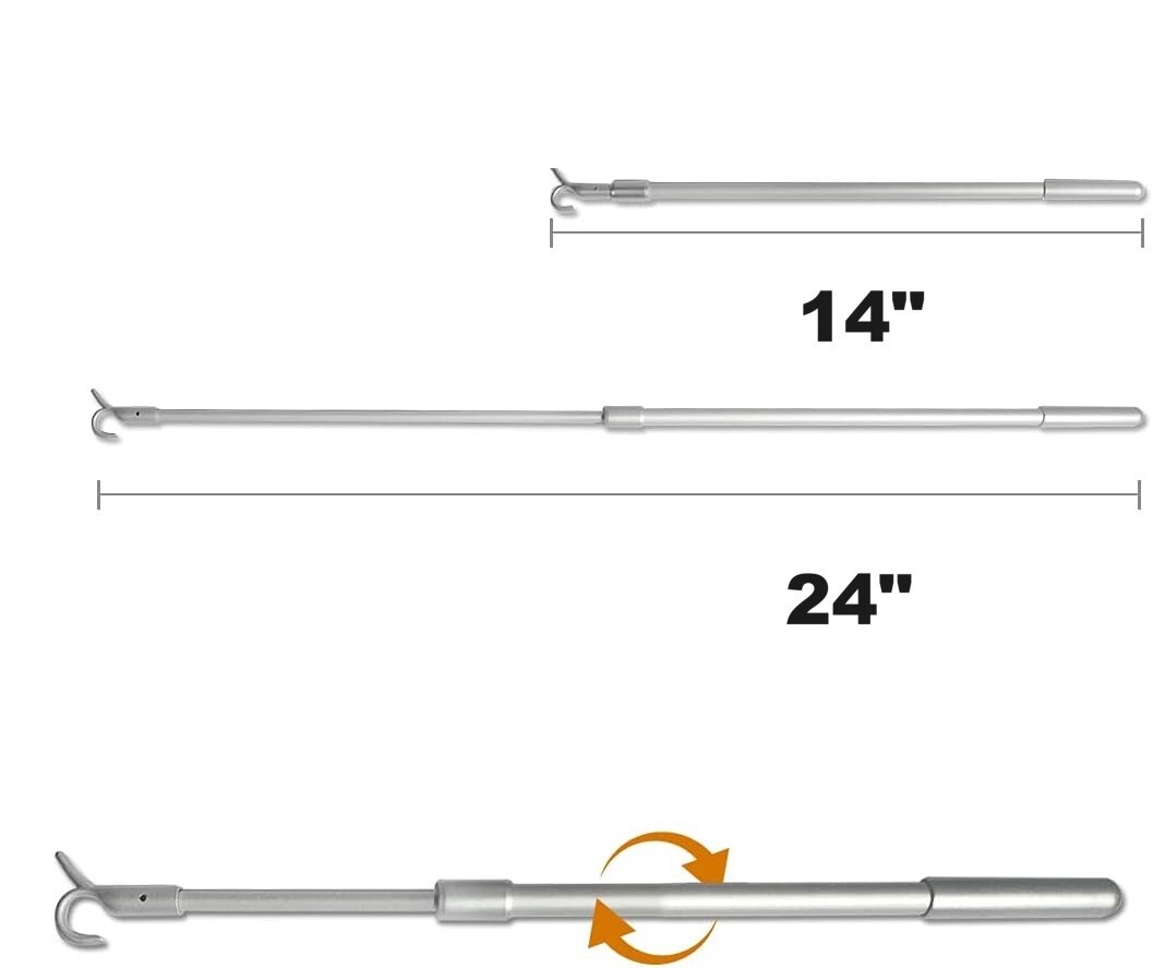 Telescopic Draw Rod for Window Blinds and Shades Easy to Push Up and Pull Down