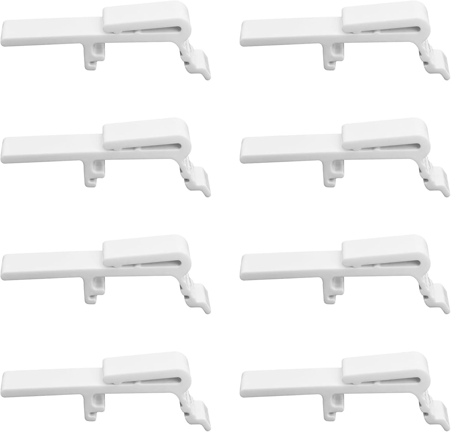 8PCS Vertical Blind Valance Clips & Dust Cover Brackets, Fits 1-1/2″ & 1-9/16…