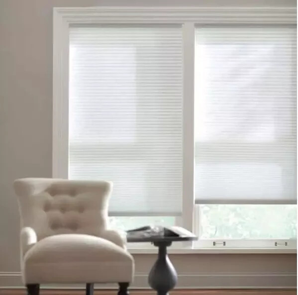 HDC Snow Drift Cordless Light Filtering Cellular Shade – 23 in. W x 48 in. L