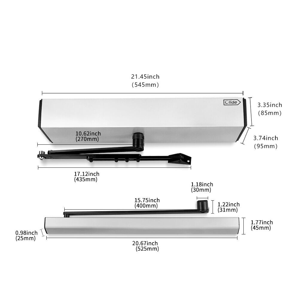 Olide 120B Automatic Swing Door Opener with M-605MHW Wireless Infrared touchle