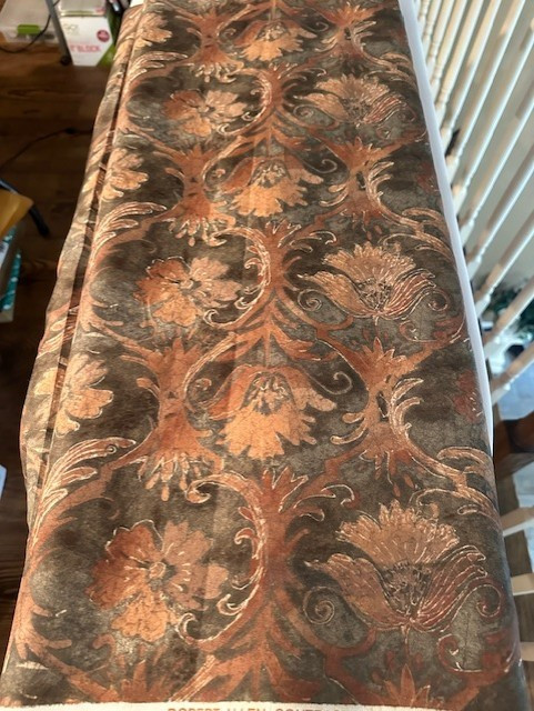 Sage Green and Gold Fabric – 120 Wide – sold by the yard