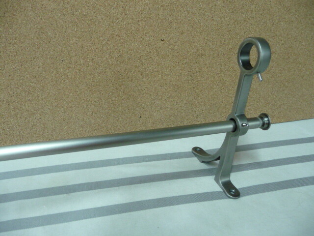 Pottery Barn Standard Univ. .75″ Double Pewter Drapery Rod 60-108″