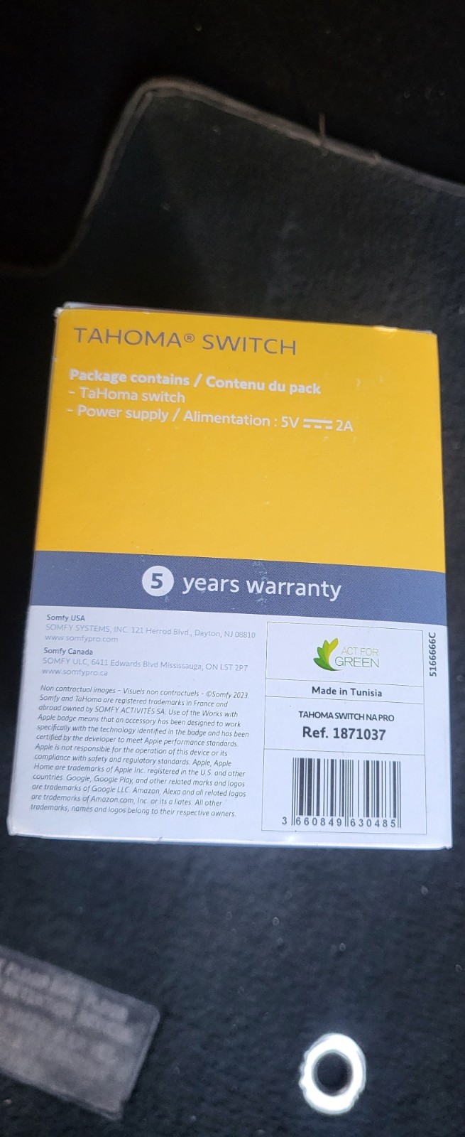 Somfy TaHoma® switch (without ethernet adaptor) – 1871037