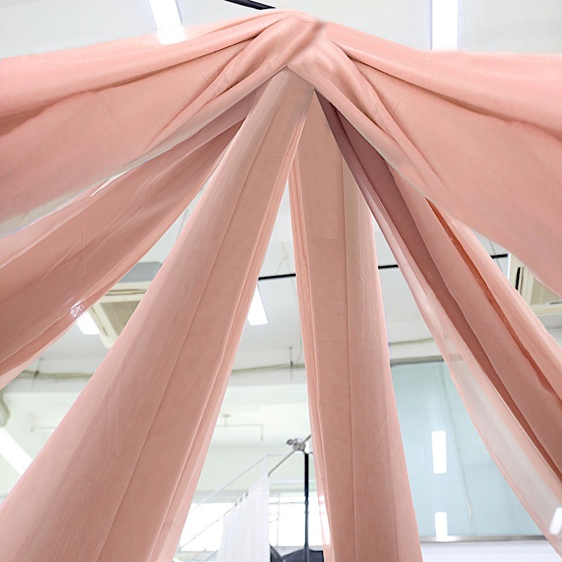 Dusty Rose 10 x 30 ft Professional Sheer CEILING CURTAIN Drapes Party
