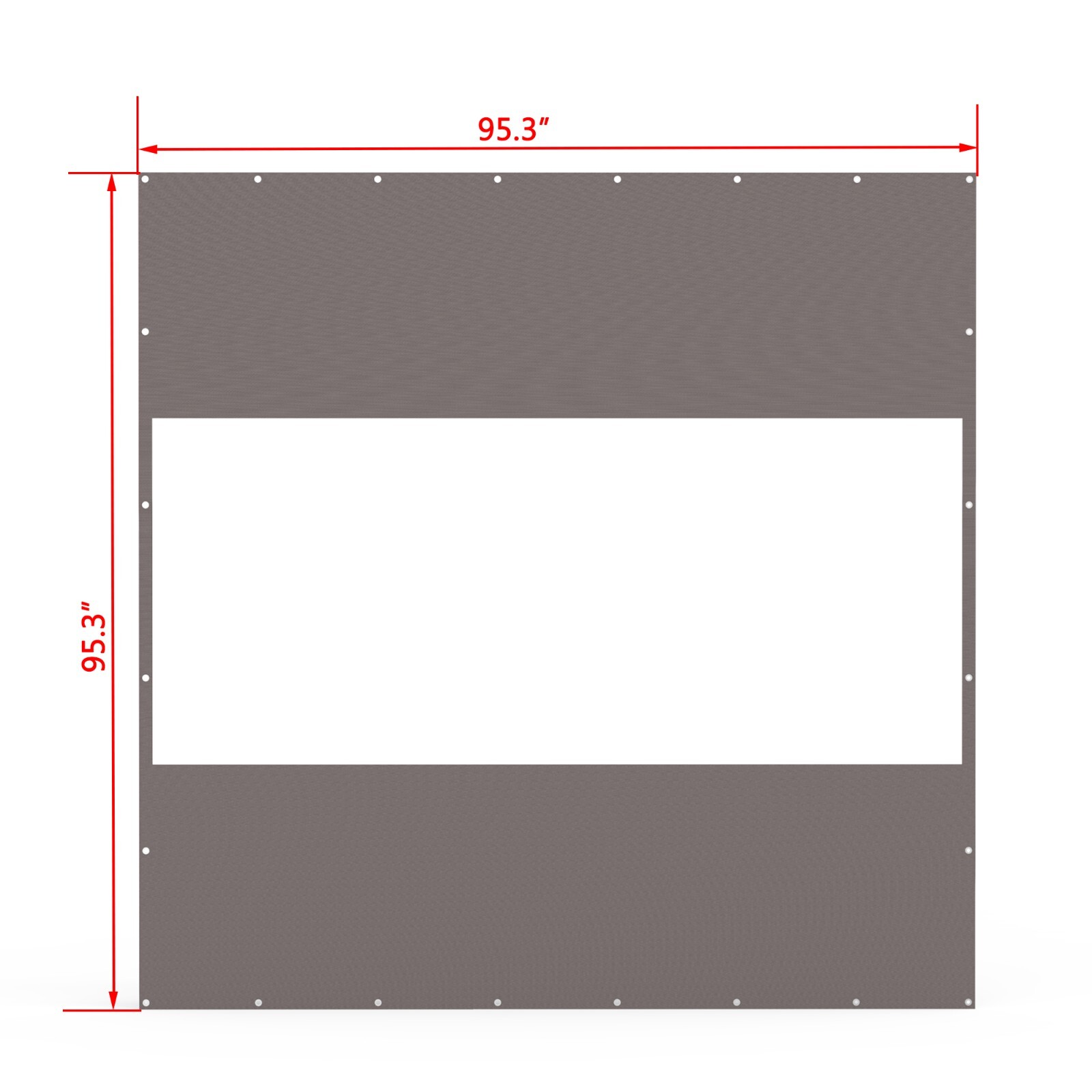 Domi 8x8FT Translucent Plastic Pravicy Curtains w/Eyelets,Elastic ropes,Gray